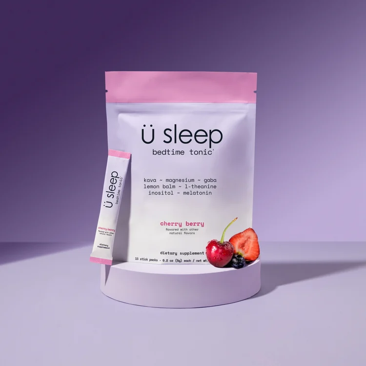 Calming Co. Ü Sleep Cherry Berry pouch and individual stick