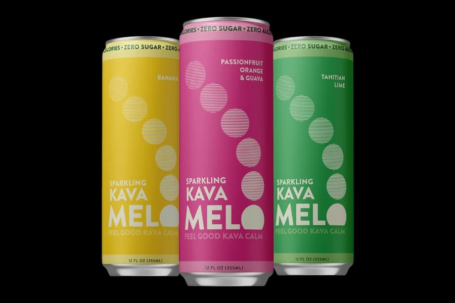 MELO Passionfruit Orange Guava sparkling kava can