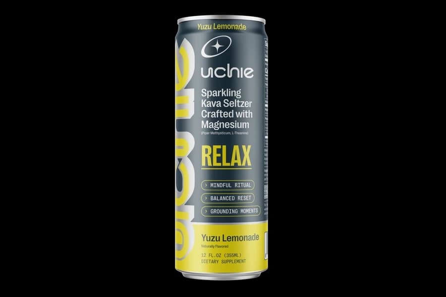 Uchie Relax Yuzu Lemonade sparkling kava seltzer can