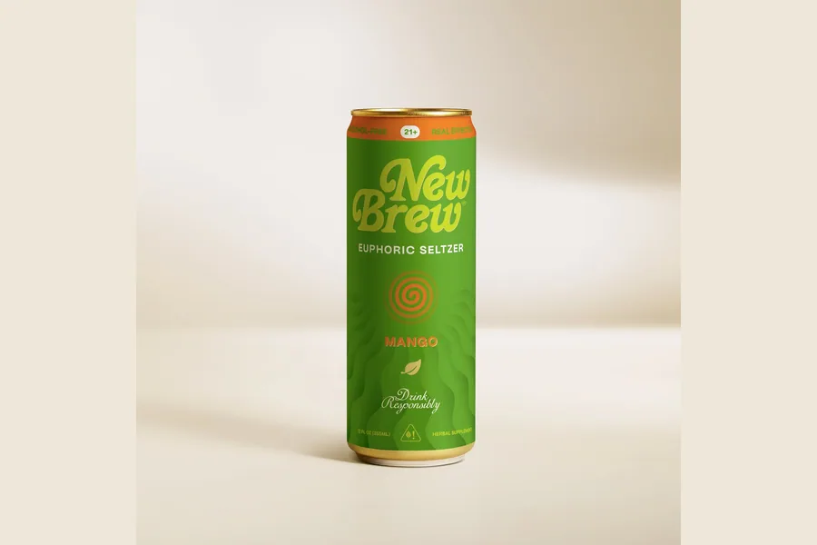 New Brew kava and kratom sparkling drink