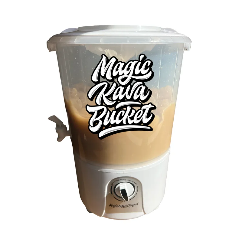 Magic Kava Bucket automatic beverage maker shown in Kavafied's current product listing