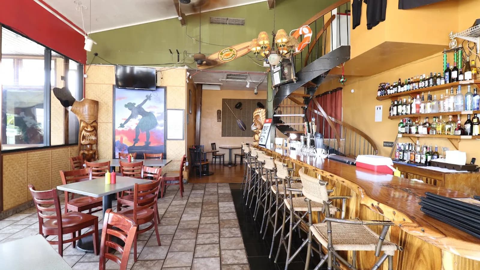 Inside or outside Wow-Wee Maui's Kava Bar and Grill