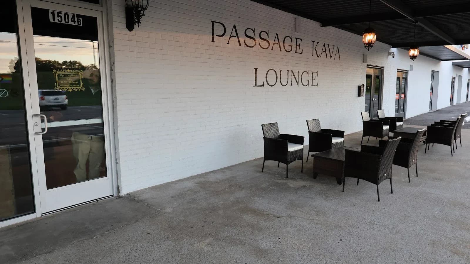 Inside or outside Passage Kava Lounge