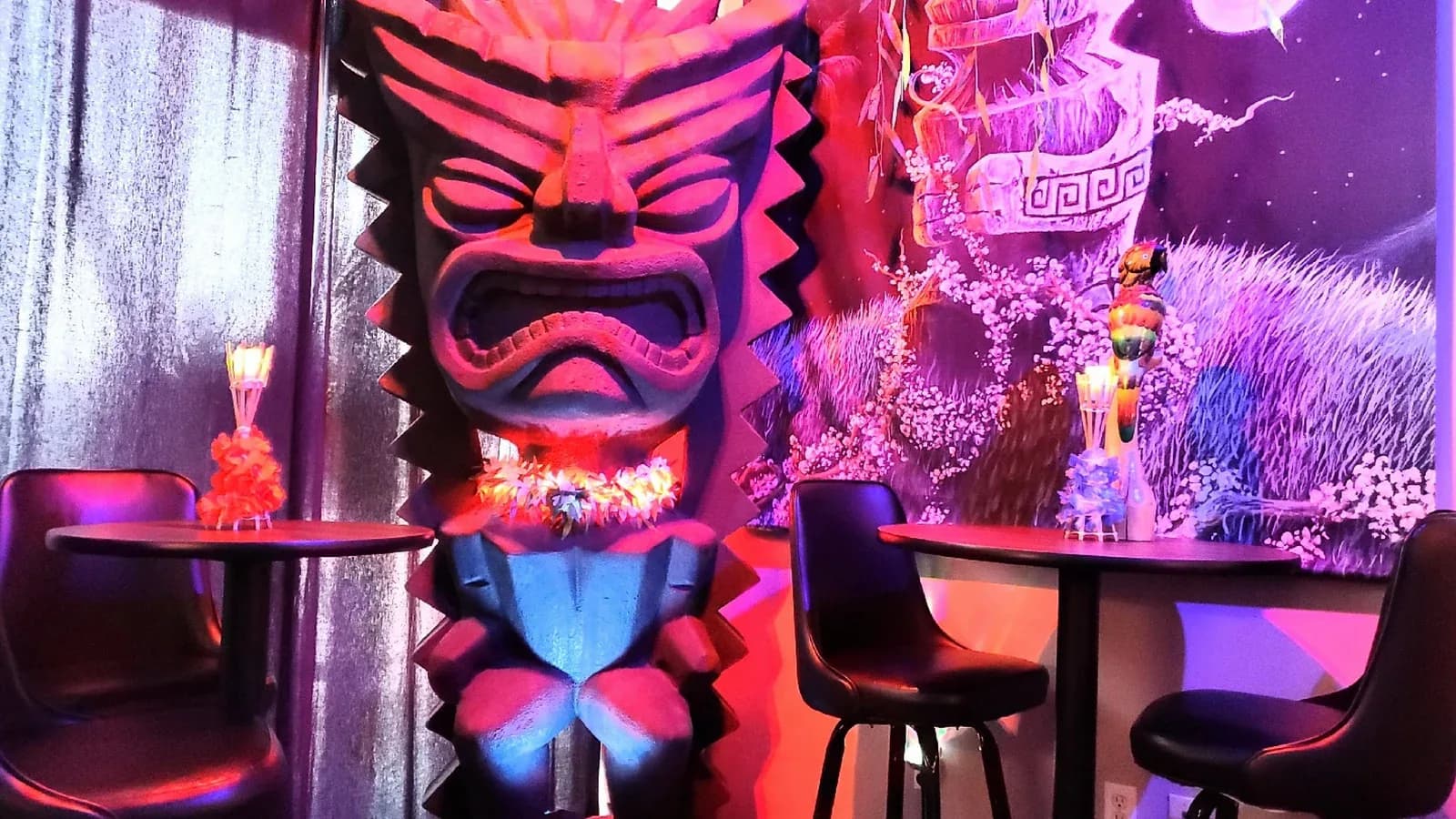 Inside or outside Tiki Tide Kava