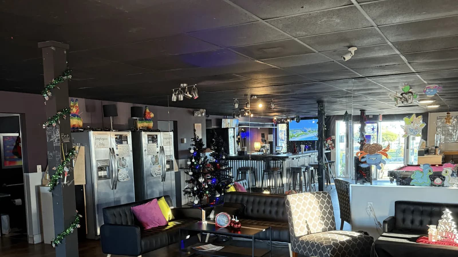 Inside or outside Pure Vibes Kava Bar and Lounge
