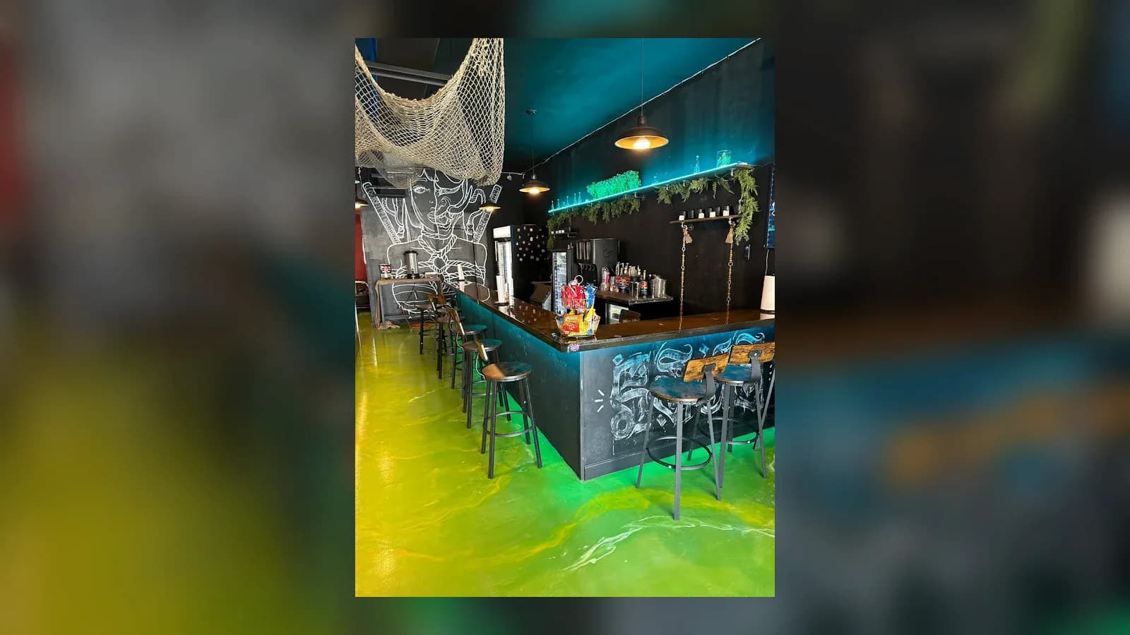 Inside or outside Vibehaus Kava Bar