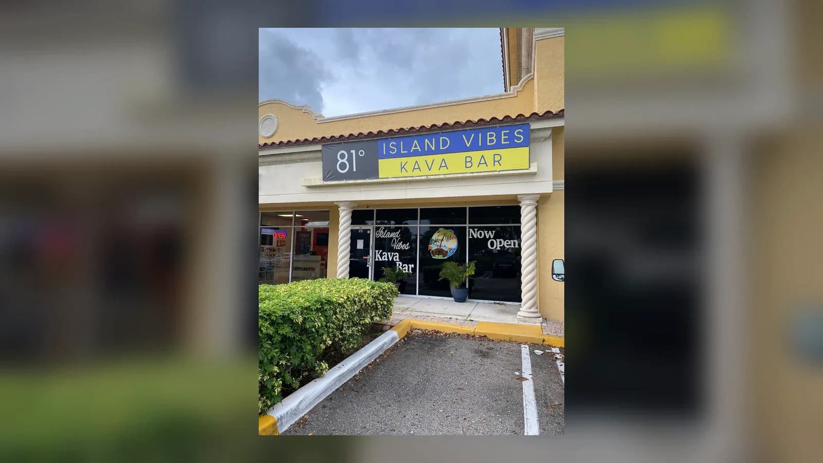 Inside or outside Island Vibes Kava Bar Delray