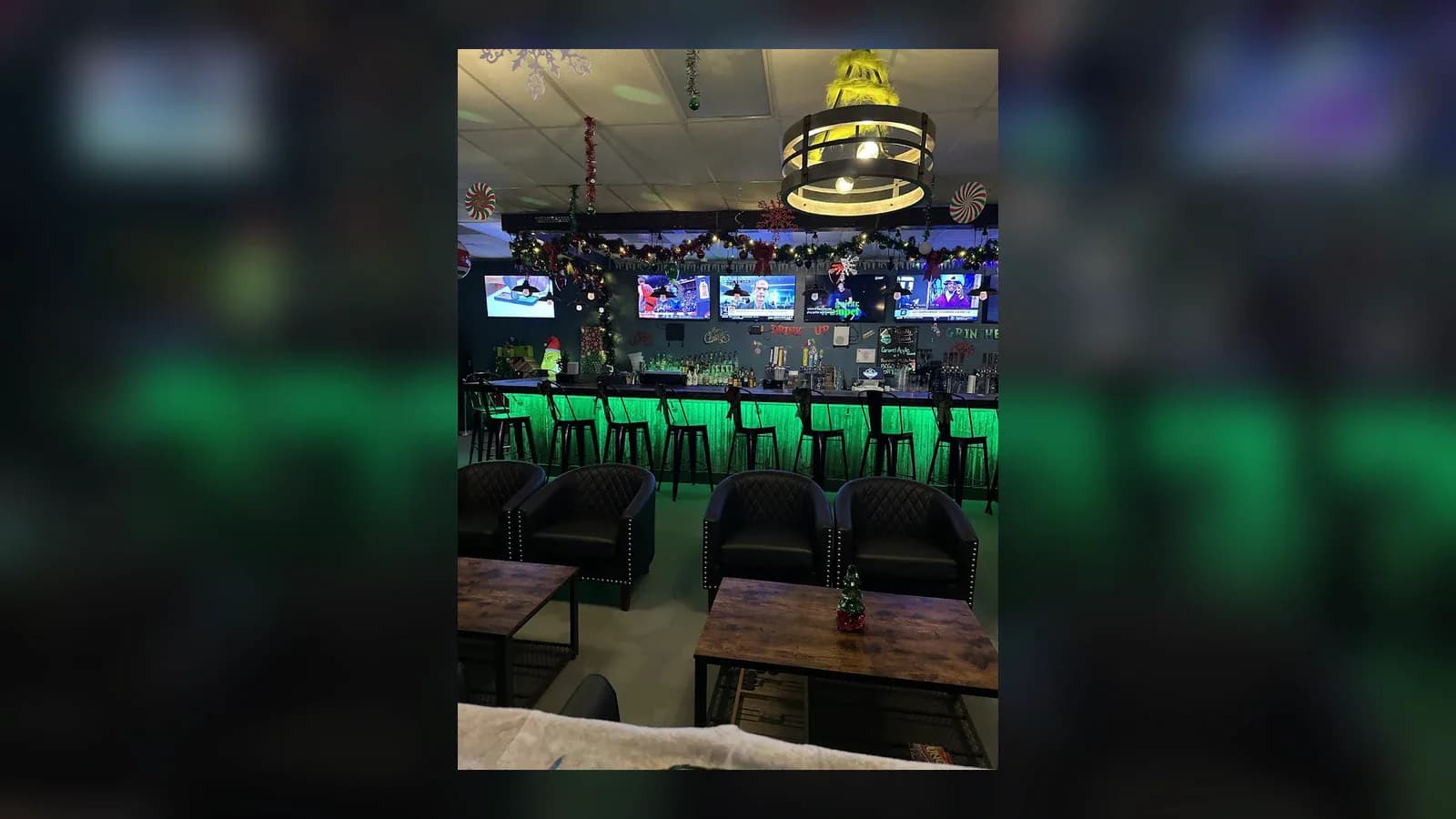 Inside or outside CJ Vapes & Lounge
