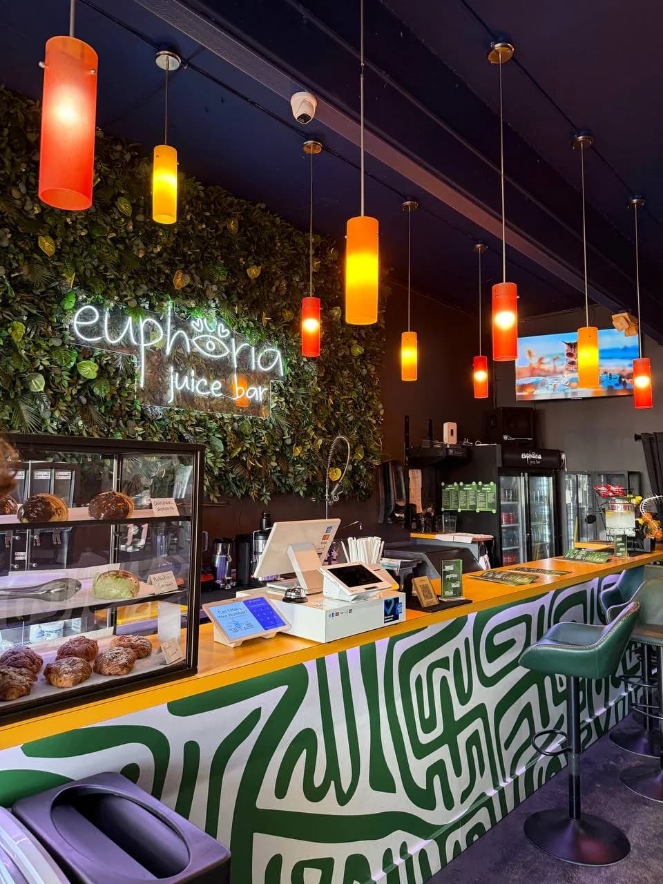 Inside or outside Euphoria Kava Bar