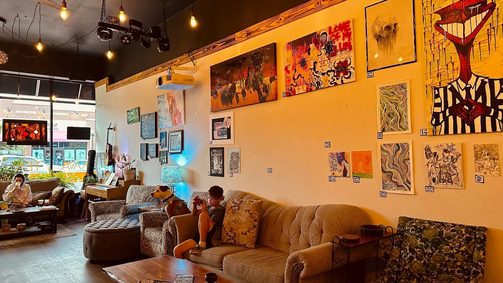 Inside or outside Sacred Waters Kava Bar