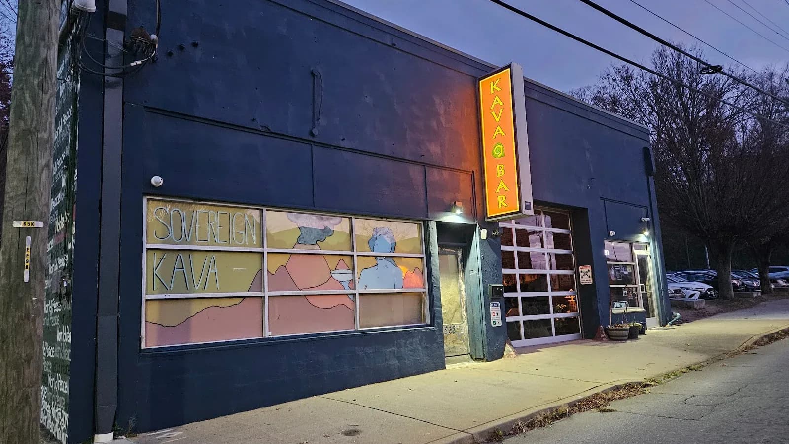 Inside or outside Sovereign Kava Bar