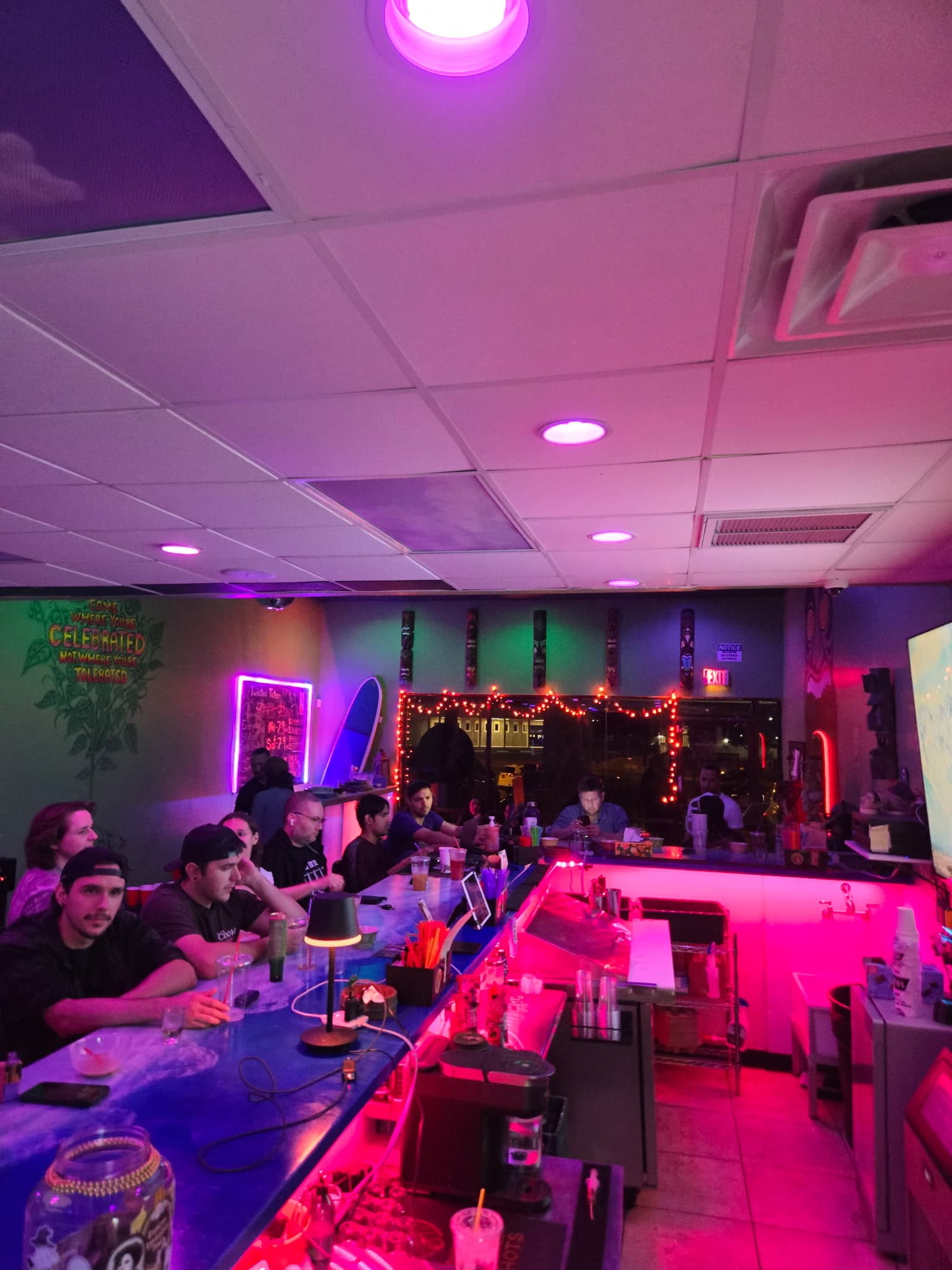 Inside or outside Twisted Totem Kava Bar