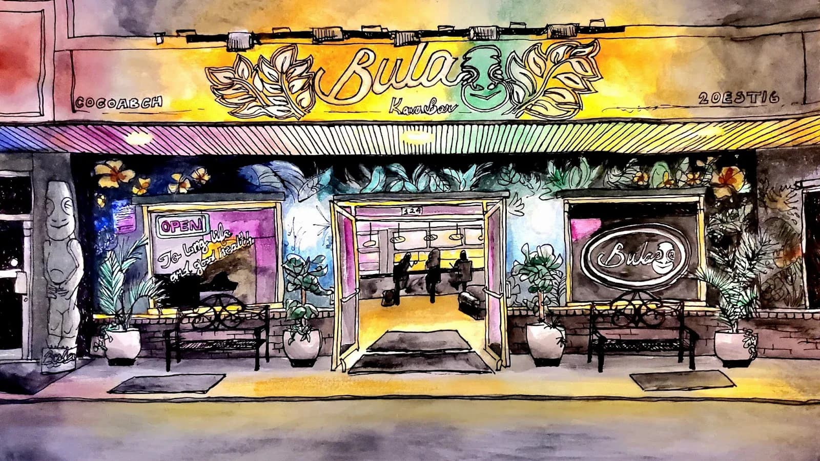 Inside or outside Bula Kava Bar & Coffeehouse (Cocoa Beach)
