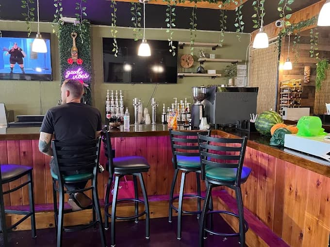 Inside or outside Bula Bay Kava Cafe