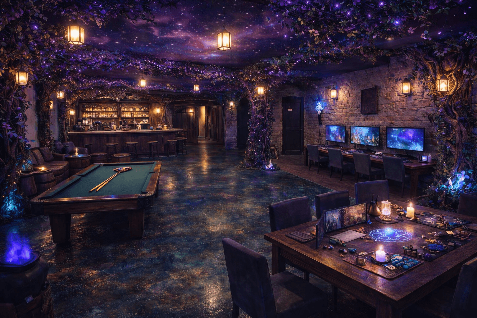 Inside or outside Moon & Root Kava Bar
