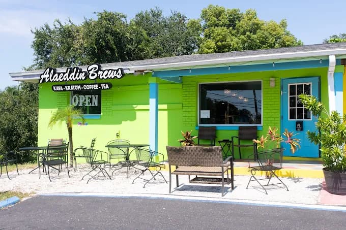 Inside or outside Alaeddin Brews Coffee, Hookah & Kava Bar