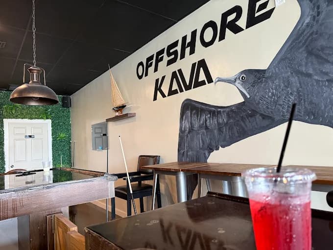 Inside or outside Offshore Kava Social Lounge
