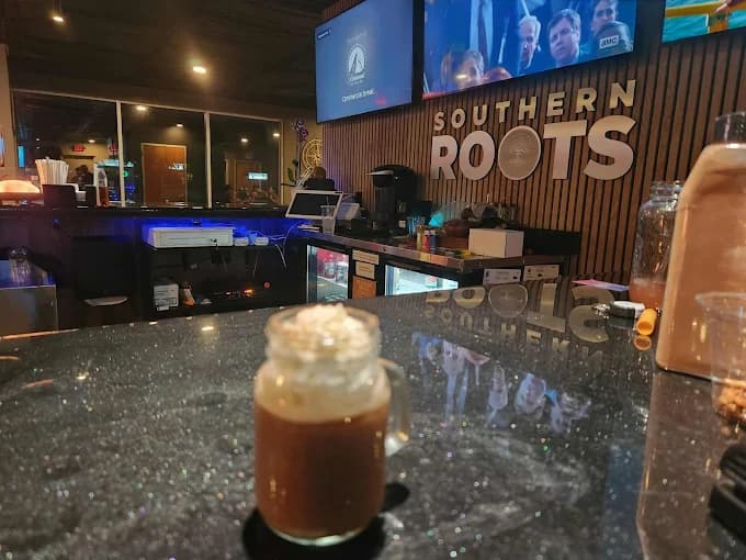 Inside or outside Southern Roots Kava Bar