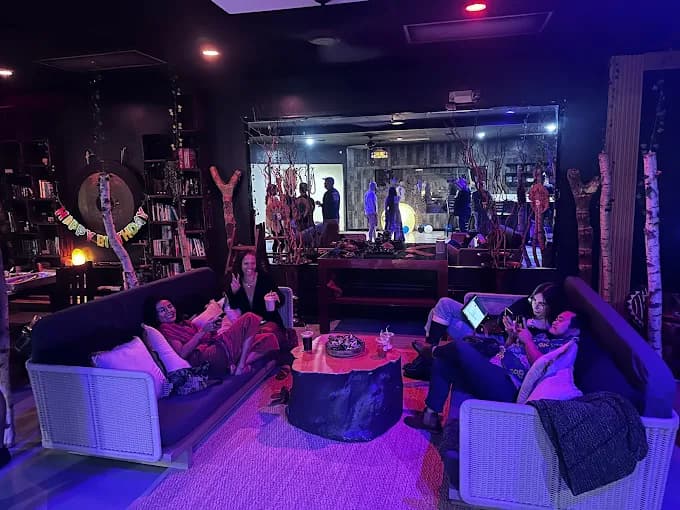 Inside or outside Tribe Tea Kava Lounge