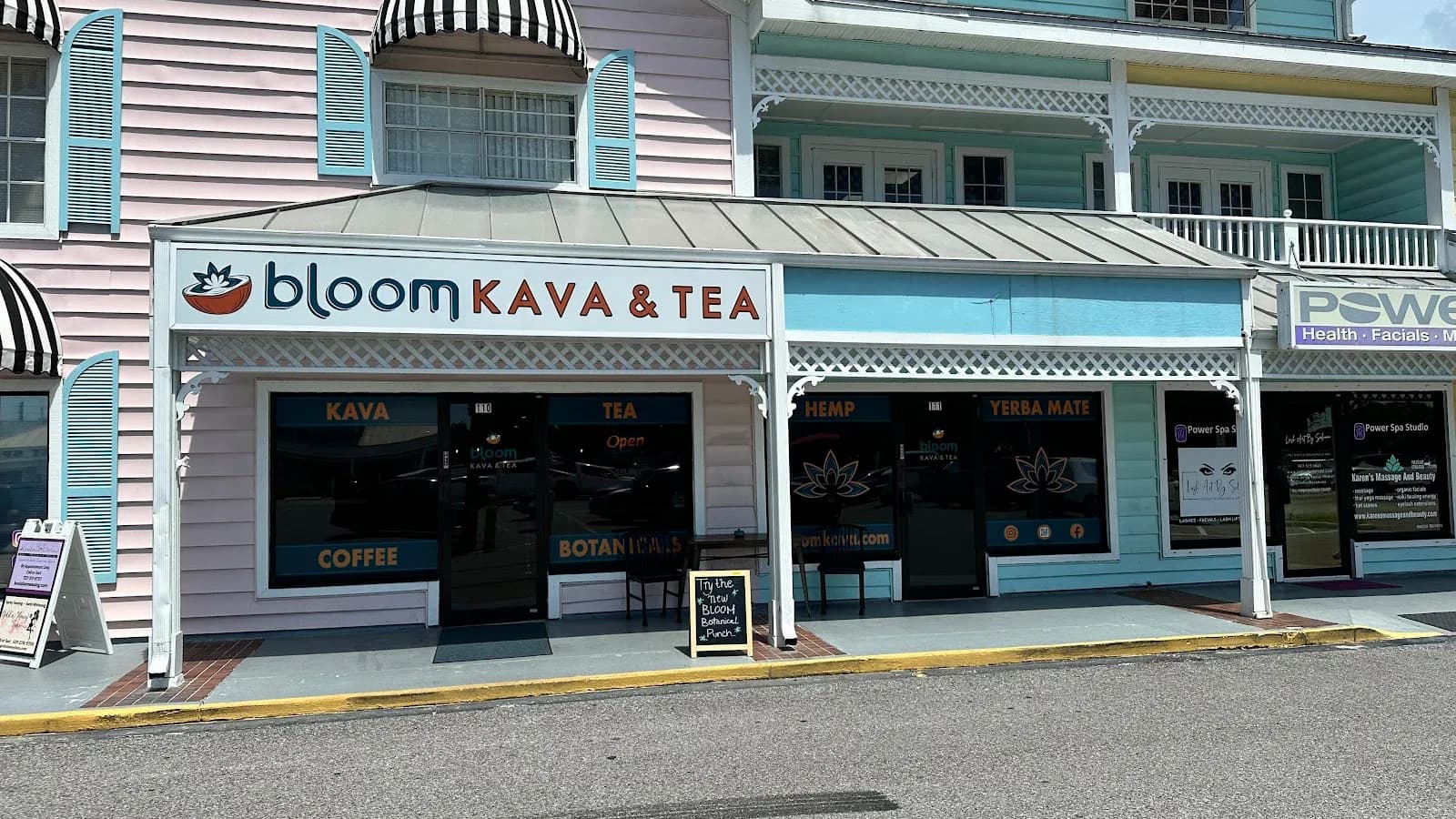 Inside or outside Bloom Kava & Tea