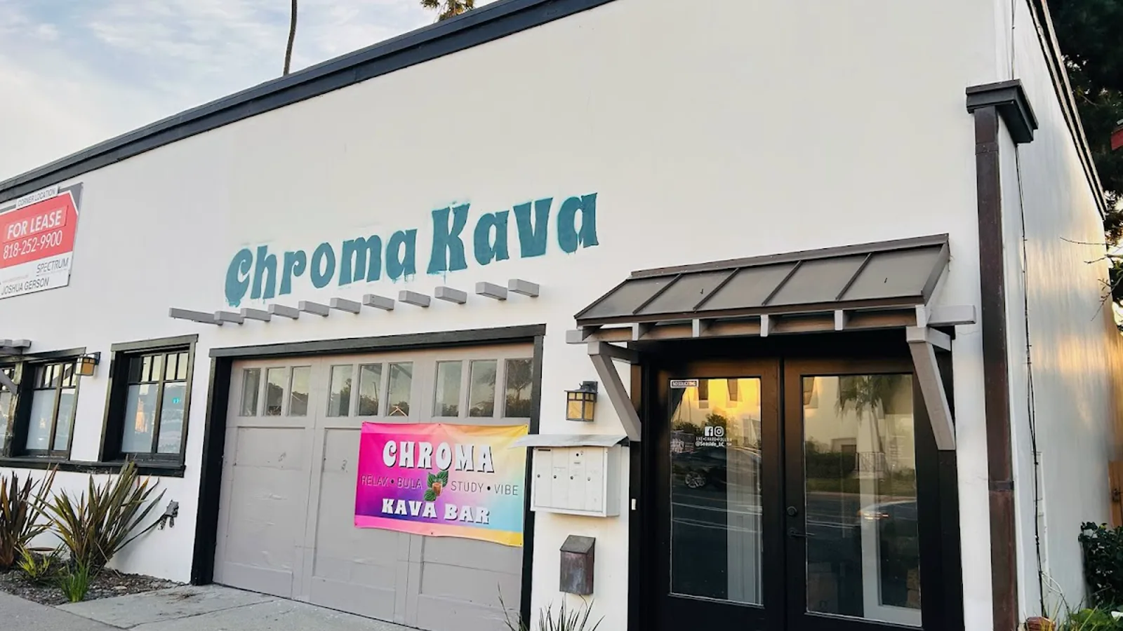 Inside or outside Chroma Kava Bar