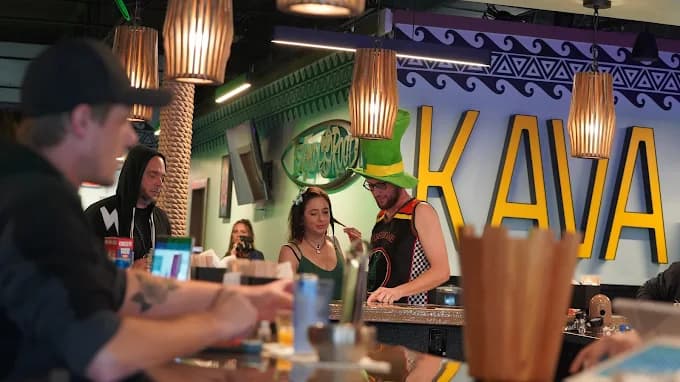 Inside or outside Island Root Kava Bar (Boynton Beach)