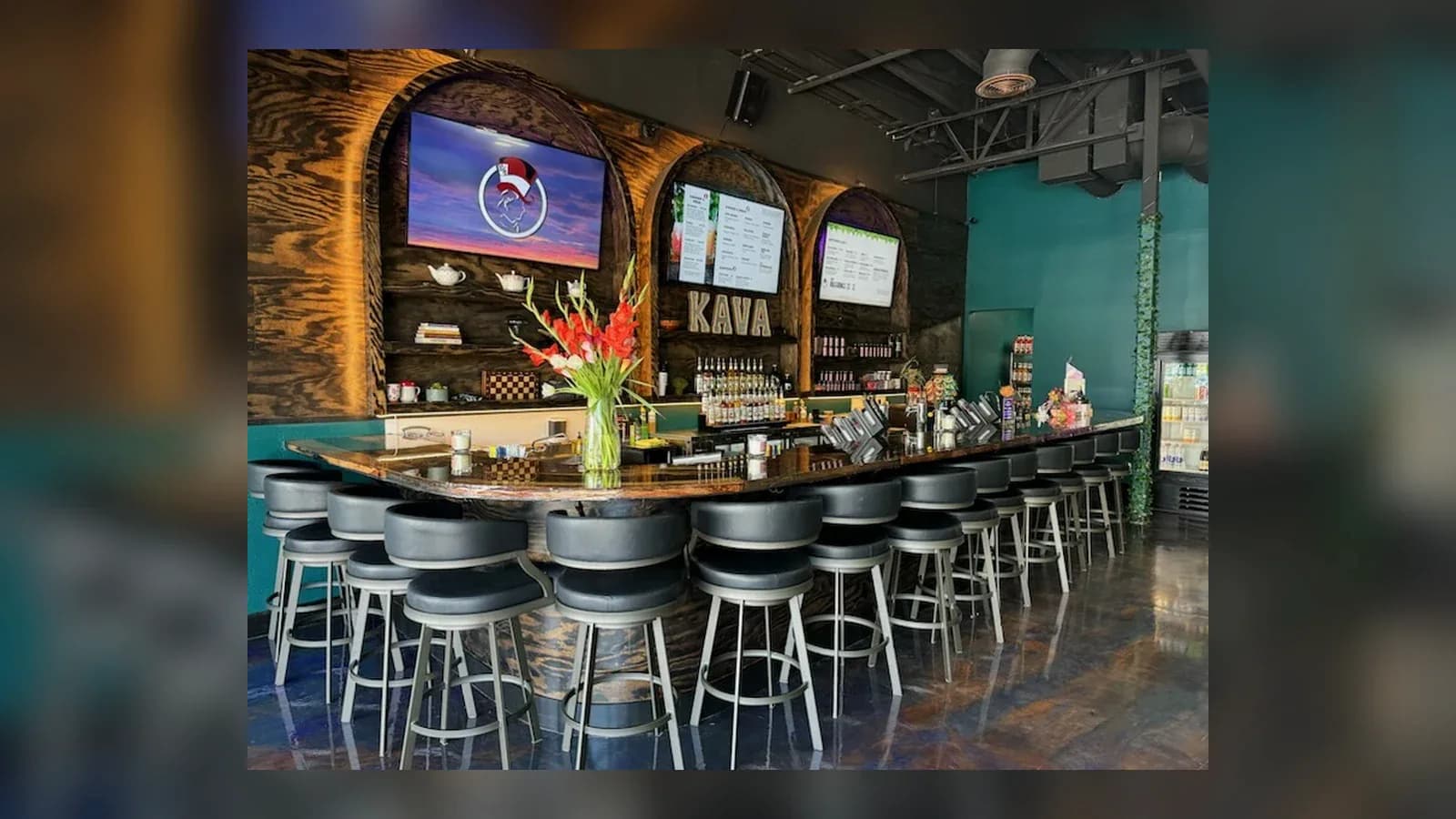 Inside or outside Mad Hatter Kava