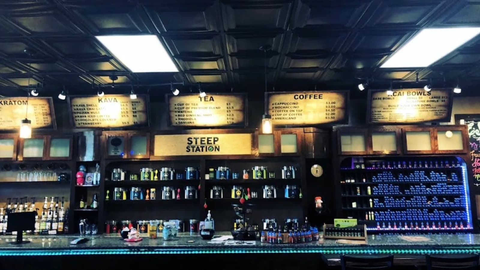 Inside or outside Steep Station Kava Bar