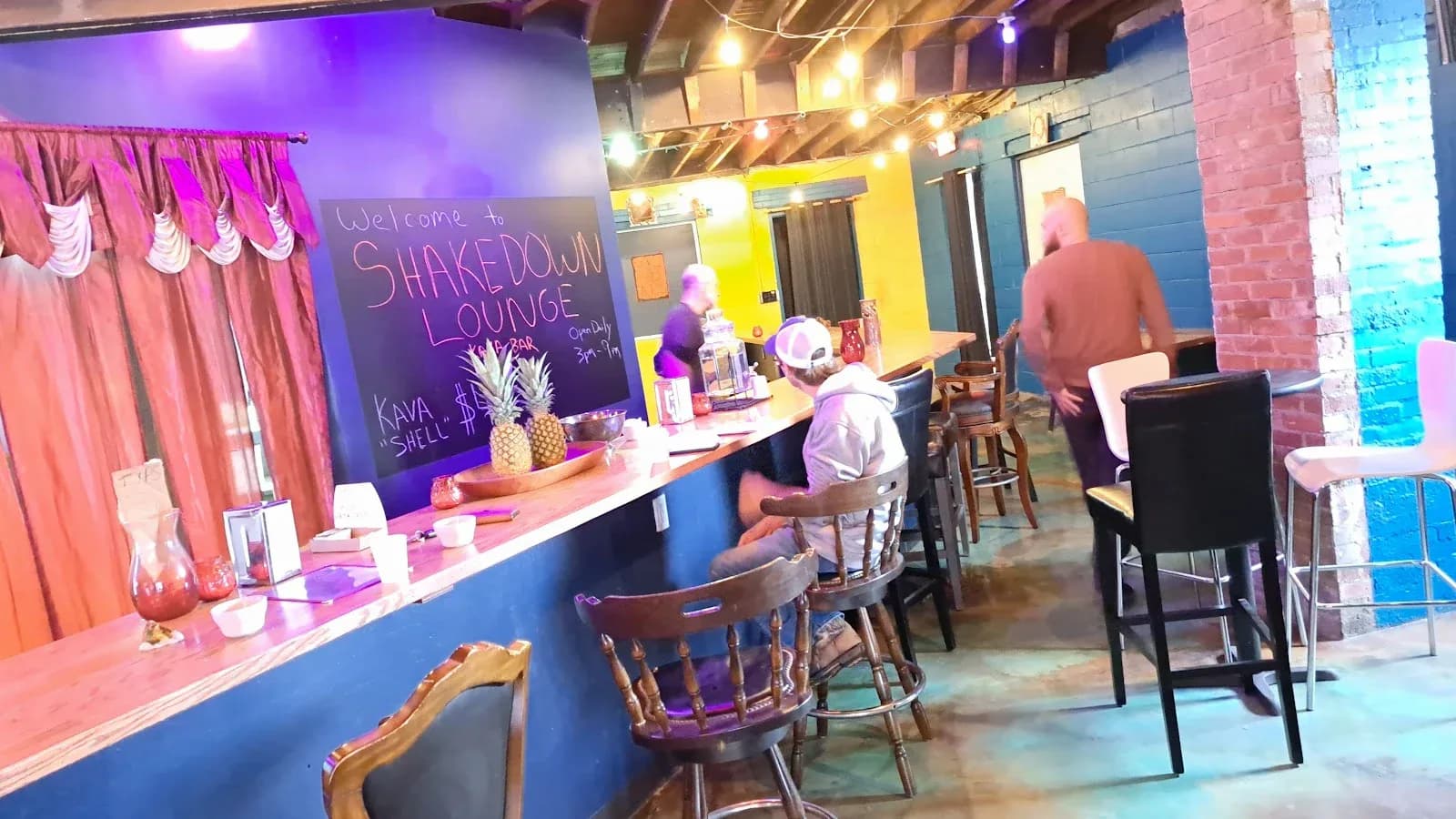 Inside or outside Shakedown Kava Lounge