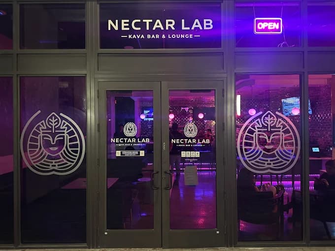 Inside or outside Nectar Lab Kava Bar