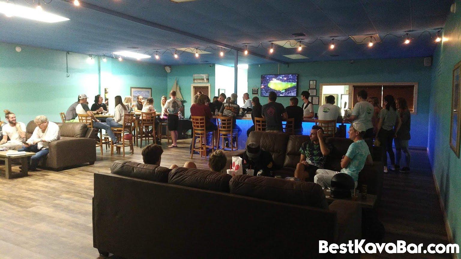Blue Lagoon Kava Bar Busy Inside