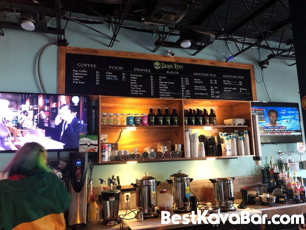 Island Root Kava Bar Stuart Behind Bar