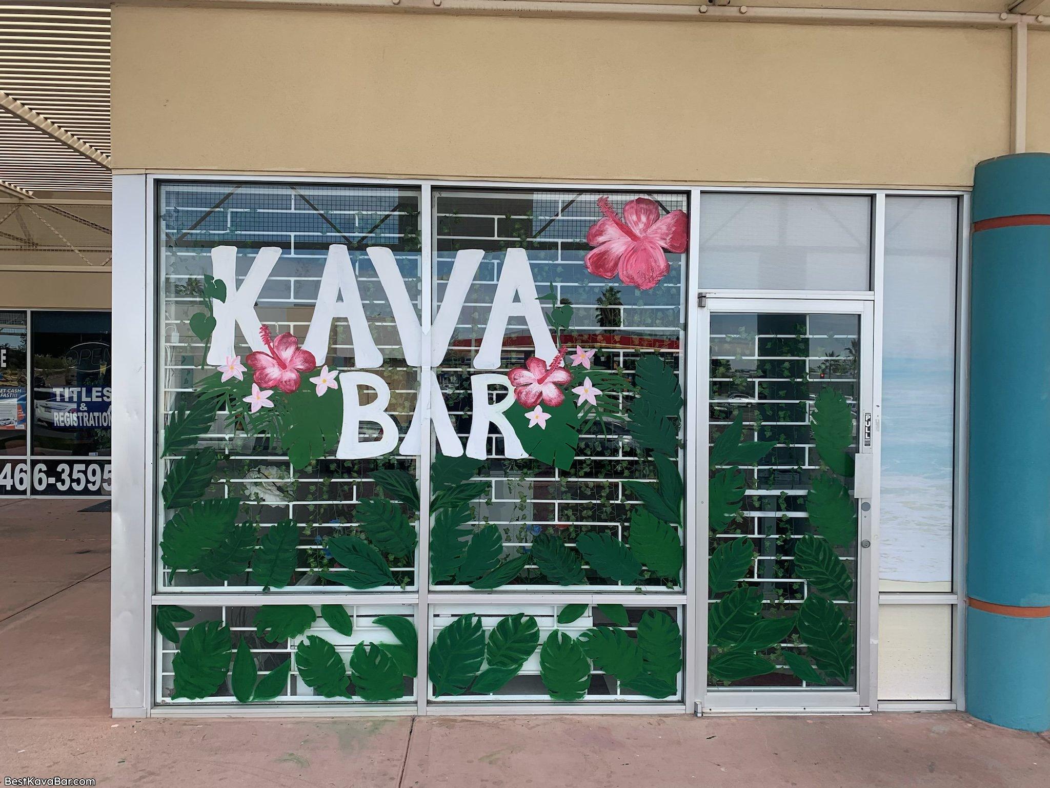 Meraki AZ Kava Bar front window