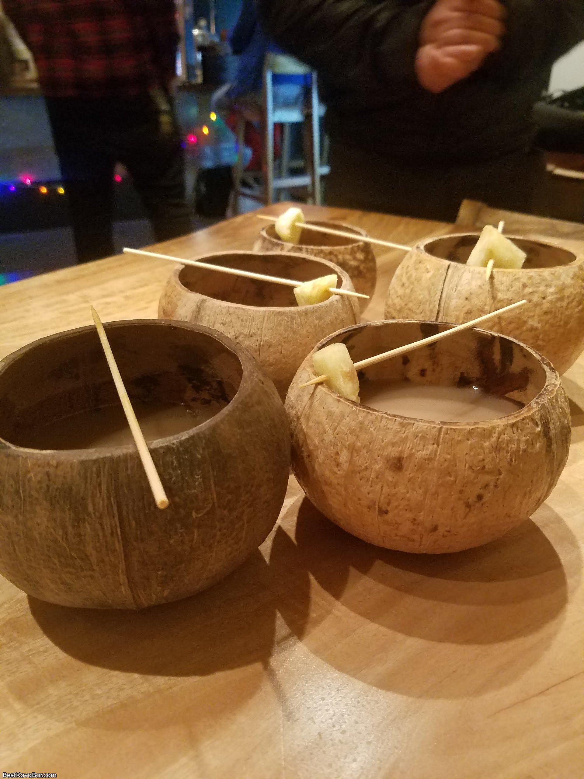 Bula kava house coconut shells