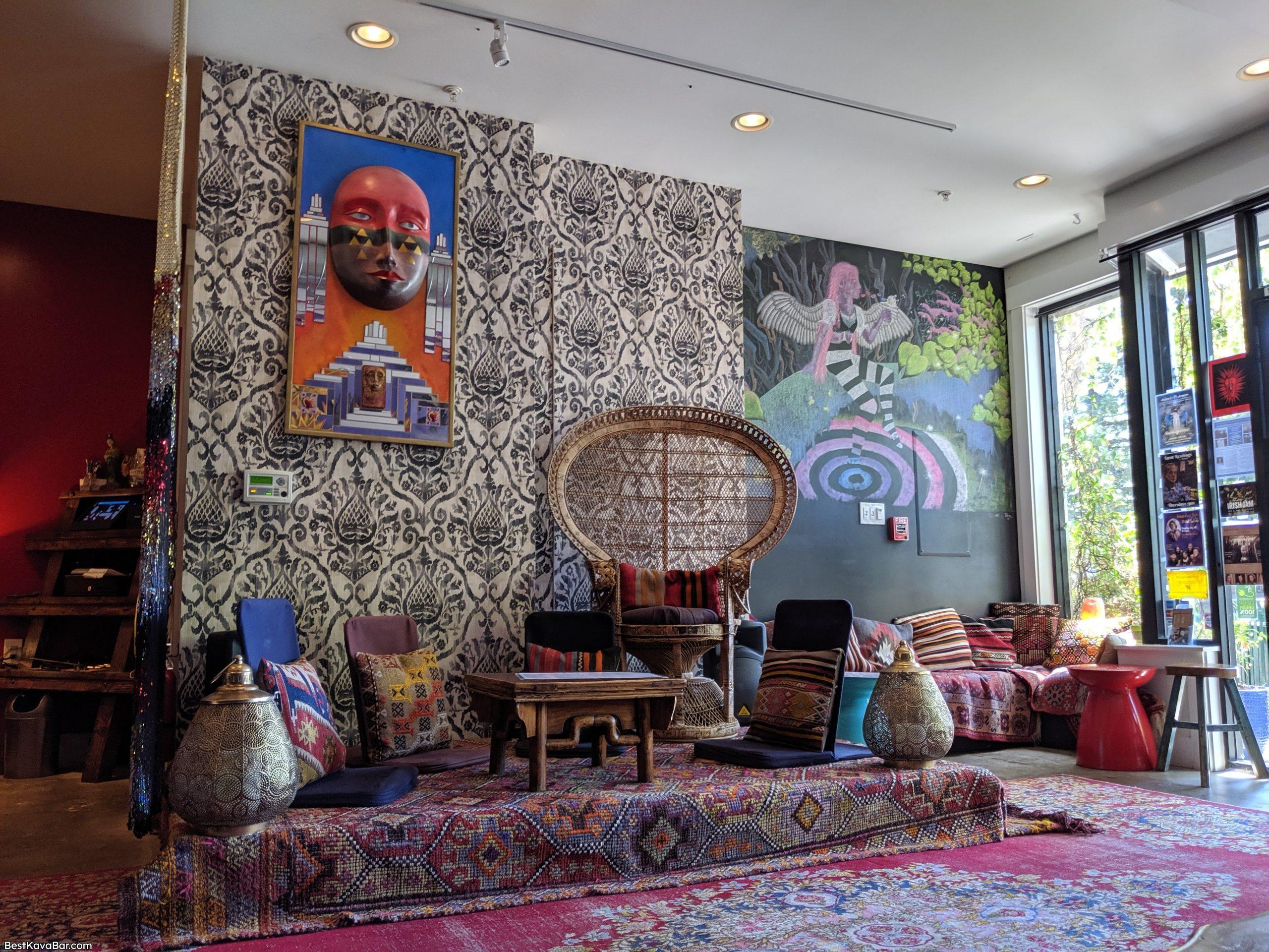 Wu Wei Tea Temple art wall